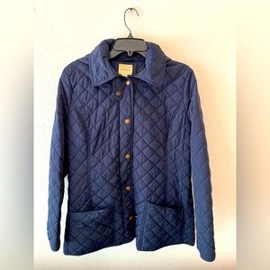 Quilted Womens Jacket GH Bass Deep Navy blue Large